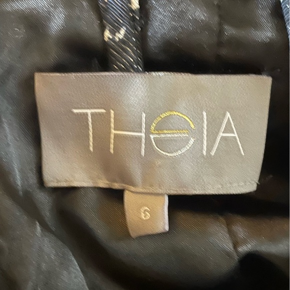 Theia black and white floral cocktail midi - Picture 3 of 5